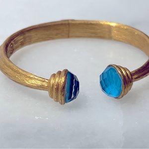Julie Vos-Barcelona Hinge Bracelet in Pacific Blue
